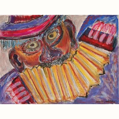 Bandoneón en la mirada, pintura de Valentín Pedrosa (2010)