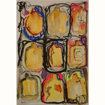 Génesis 2, pintura de Valentín Pedrosa (2010)