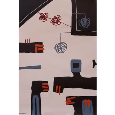 Loops of the Time, pintura de Valentín Pedrosa (2011)