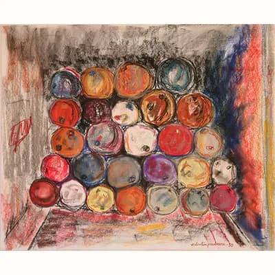 Público Entusiasmado, pintura de Valentín Pedrosa (2010)