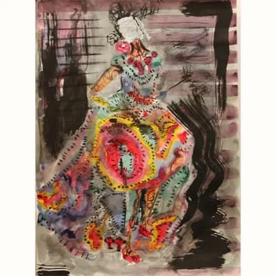 Zarabanda de Colores, pintura de Valentín Pedrosa (2009)